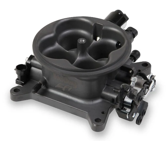 Holley EFI 112-587 MPFI THROTTLE BODY -HARD CORE GRAY