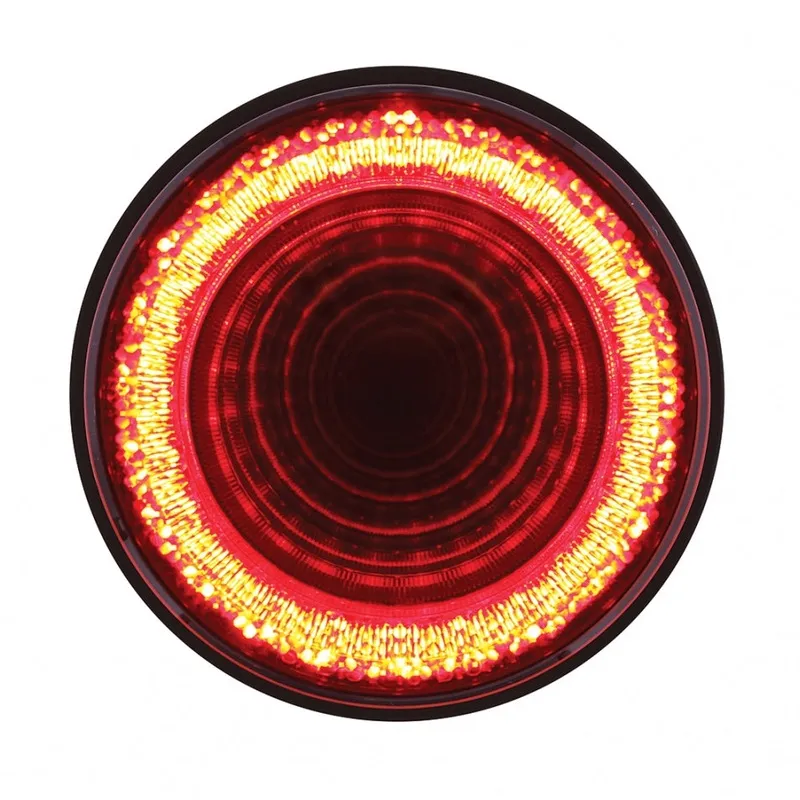 “Mirage” Red 4″ round 24 diode LED stop/turn/tail light