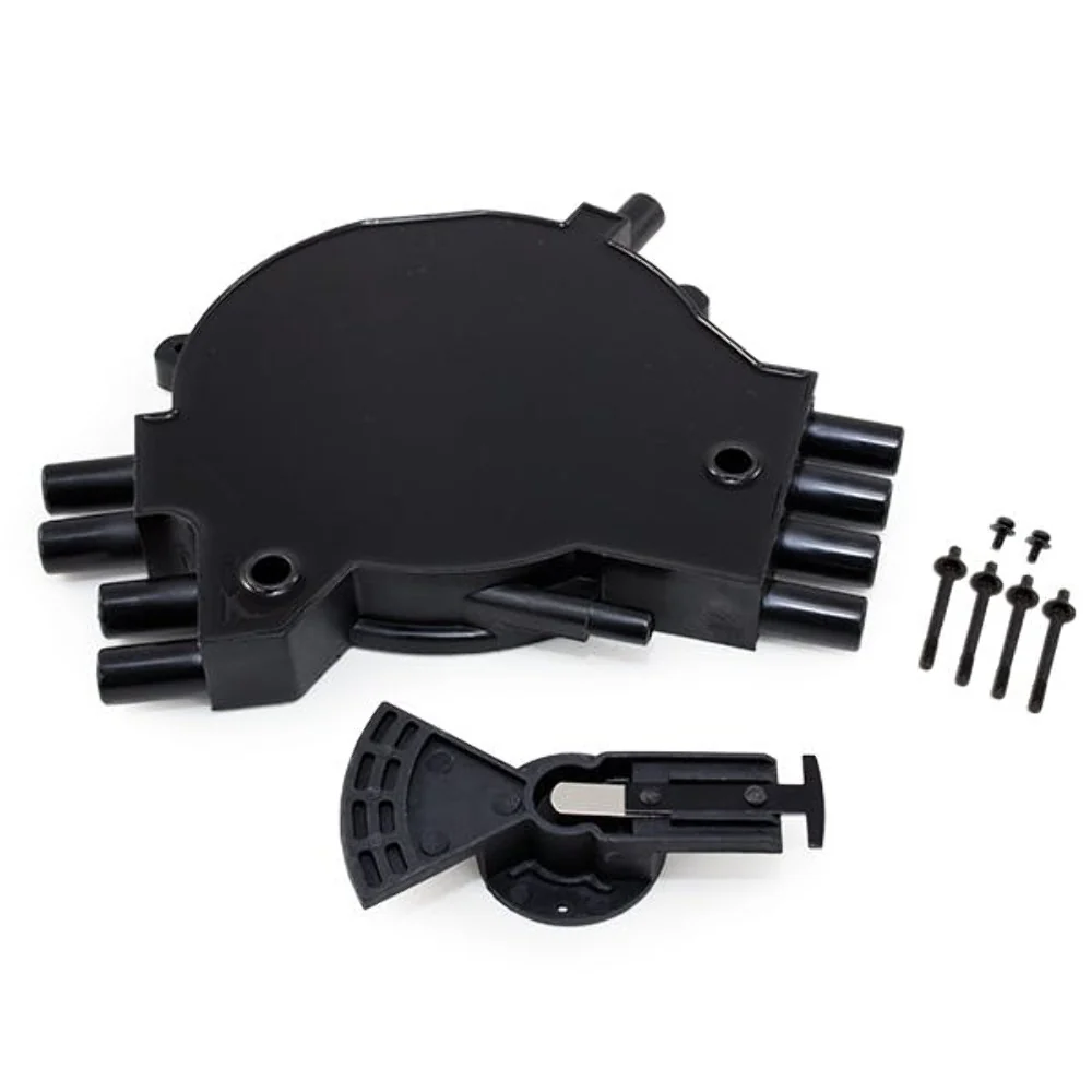 Top Street Performance JM6982BK Optispark Distributor Cap and Rotor Kit Black